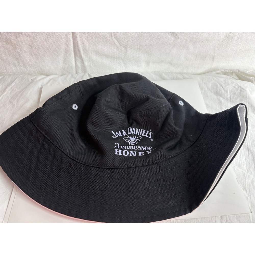 Jack Daniel's Tennessee Honey Bucket Hat Black White Reversible